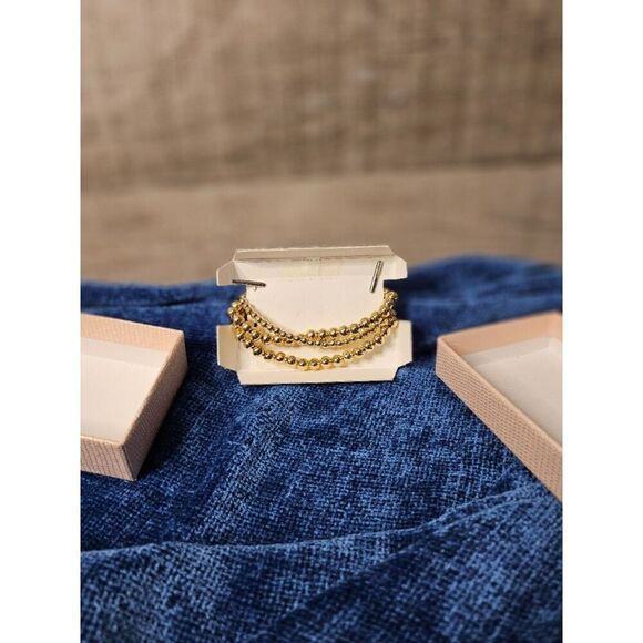 NEW Rachel Zoe Blessed Bracelets Gold Brass Set - Picture 3 of 4